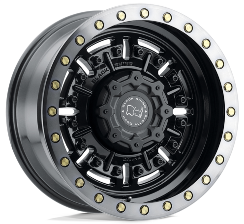 Black Rhino Abrams 20X9.5 5X130 ET+2 Gloss Gun Black W/ Machined Dark Tint