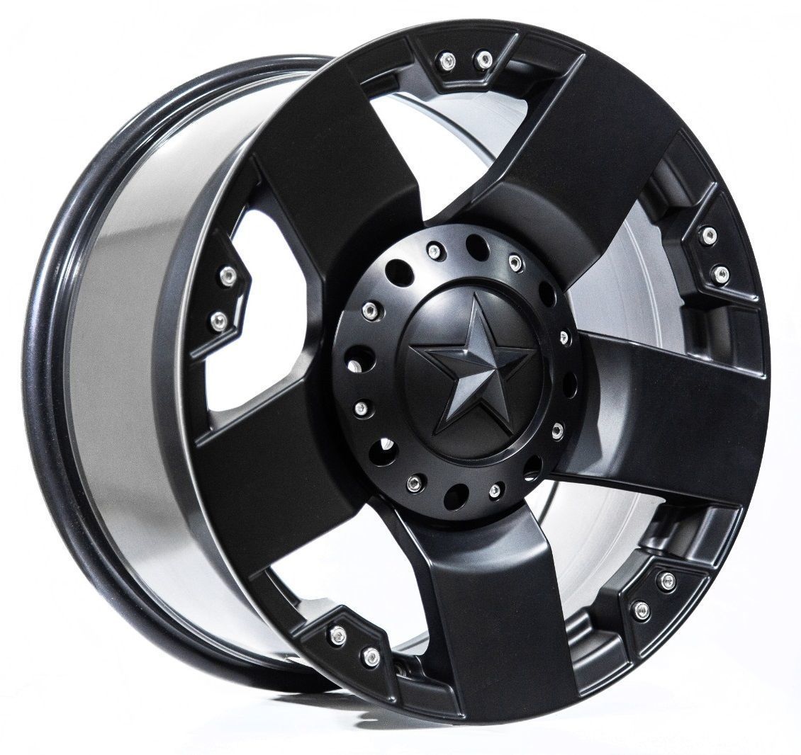 Black Wolf 5187 18X9.0 5X130 ET+15 Matte Black
