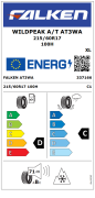 Falken  215/60R17 100H XL Wildpeak A/T AT3WA