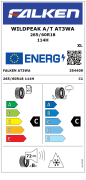 Falken  265/60R18 114H XL Wildpeak A/T AT3WA