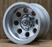 Black Wolf 157 15X10 6X139.7 ET-44 Silver