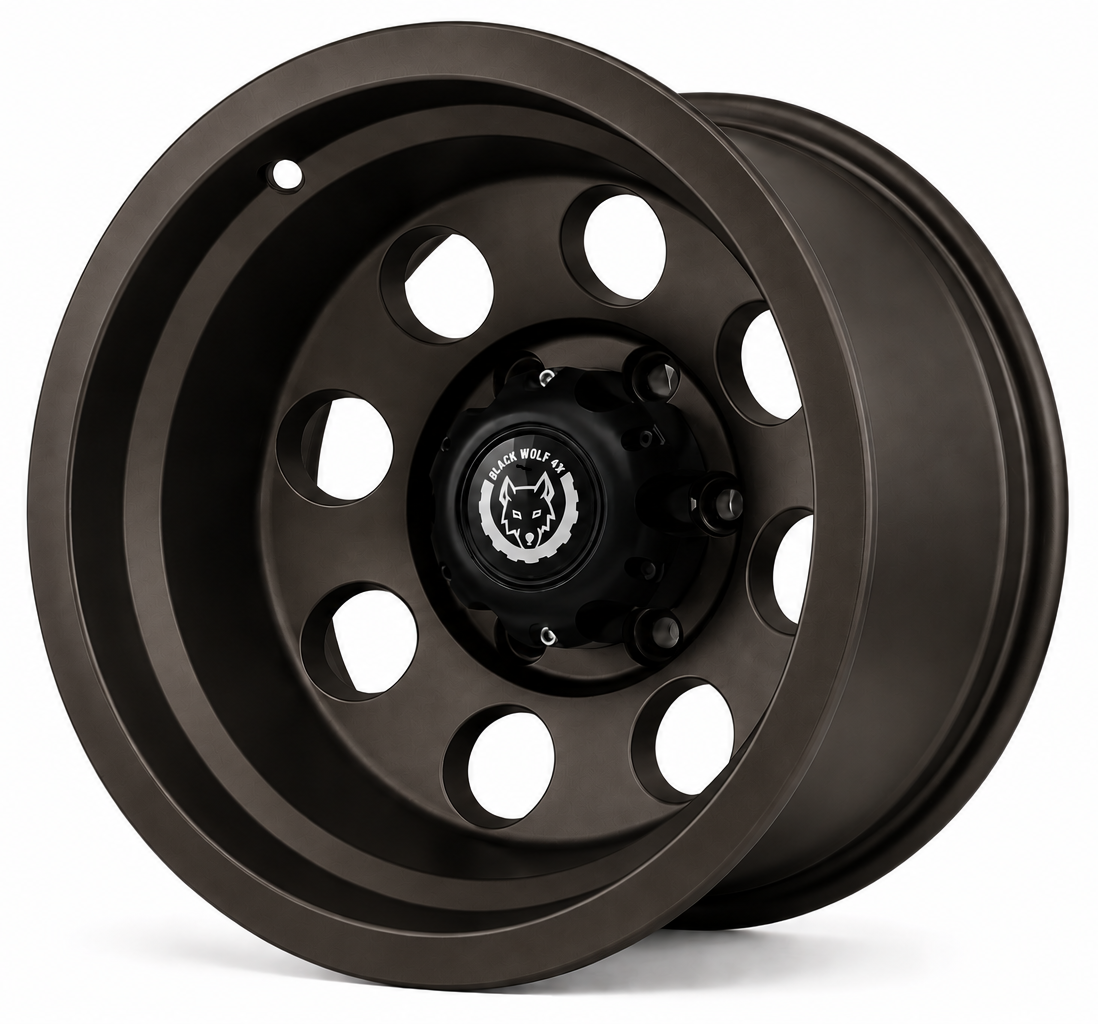 Black Wolf 157 15X10 6X139.7 ET-44 Mat Bronz