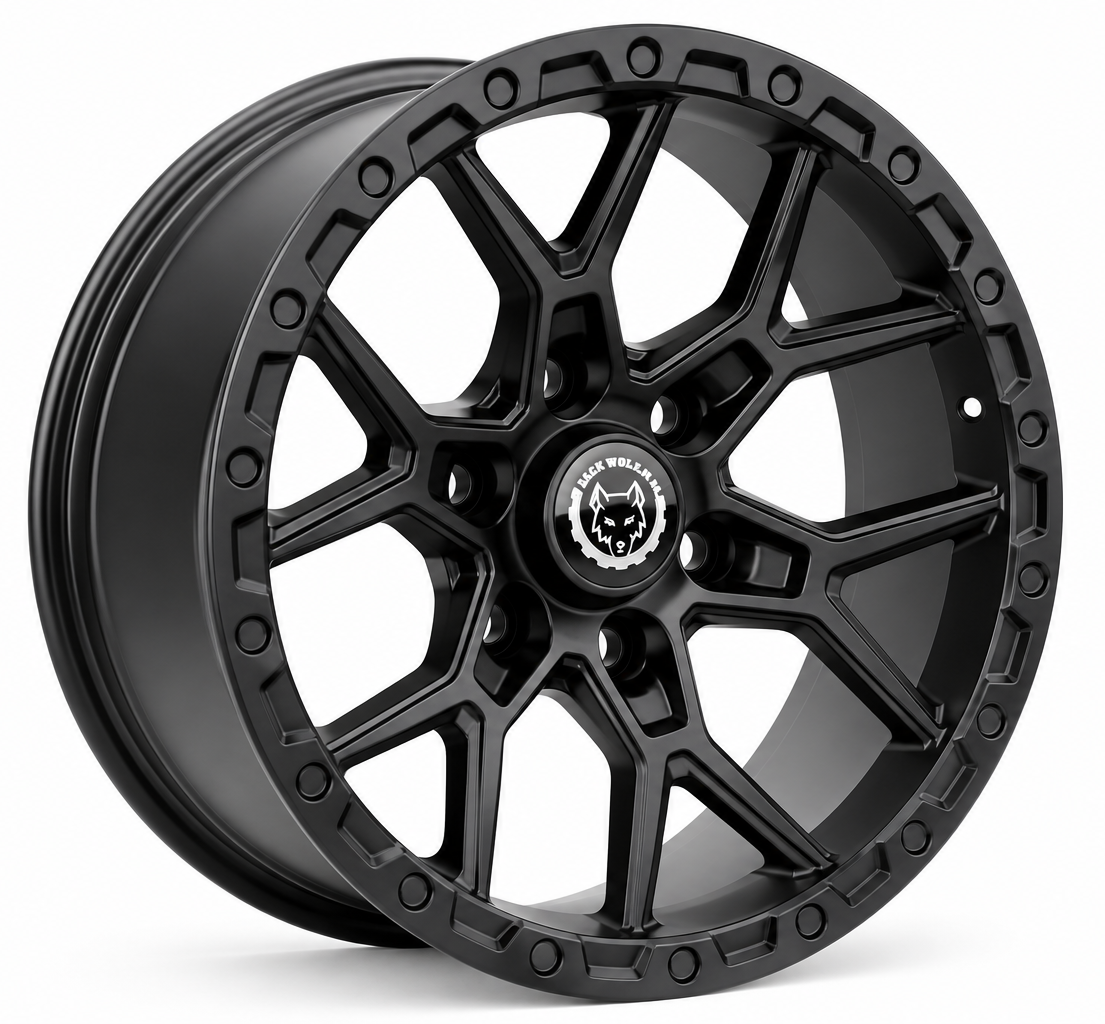 Black Wolf 424 20X9.0 6X139.7 ET0 Matte Black