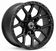 Black Wolf 424 20X9.0 6X139.7 ET0 Matte Black