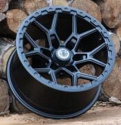 Black Wolf 424 20X9.0 6X139.7 ET0 Matte Black