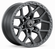 Black Wolf 424 20X9.0 6X139.7 ET0 Matte Grey