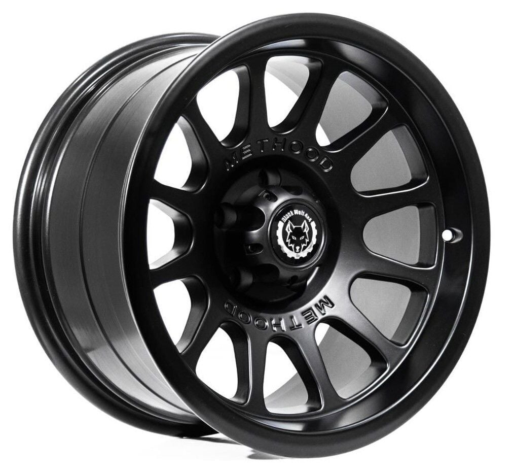 Black Wolf 261 16X8.0 5X130   ET0 Matte Black