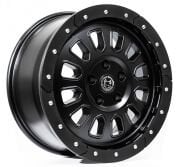 Black Wolf 571 VAN 18X8.0 5X160 ET+48 Matte Black (Kenar Korumalı)