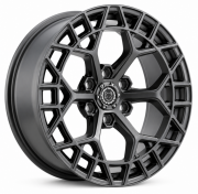 Black Wolf 5672 20X9.0 6X139.7 ET+15 Matte Grey
