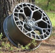 Black Wolf 5672 20X9.0 6X139.7 ET+15 Matte Grey