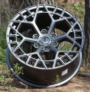 Black Wolf 5672 20X9.0 6X139.7 ET+15 Matte Grey