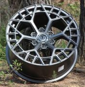 Black Wolf 5672 20X9.0 6X139.7 ET+15 Matte Grey
