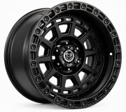 Black Wolf 2058 17X10 6X139.7 ET-15 Matte Black