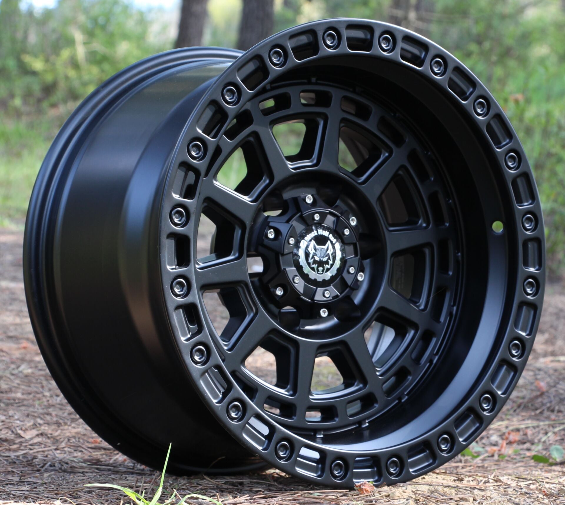 Black Wolf 2058 17X10 6X139.7  ET-15 Matte Black