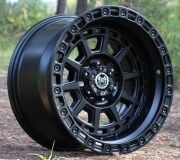 Black Wolf 2058 17X10 6X139.7 ET-15 Matte Black