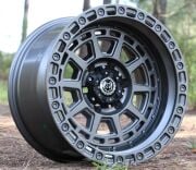 Black Wolf 2058 17X10 6X139.7  ET-15 Matte Grey