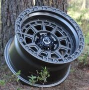 Black Wolf 2058 17X10 6X139.7  ET-15 Matte Grey