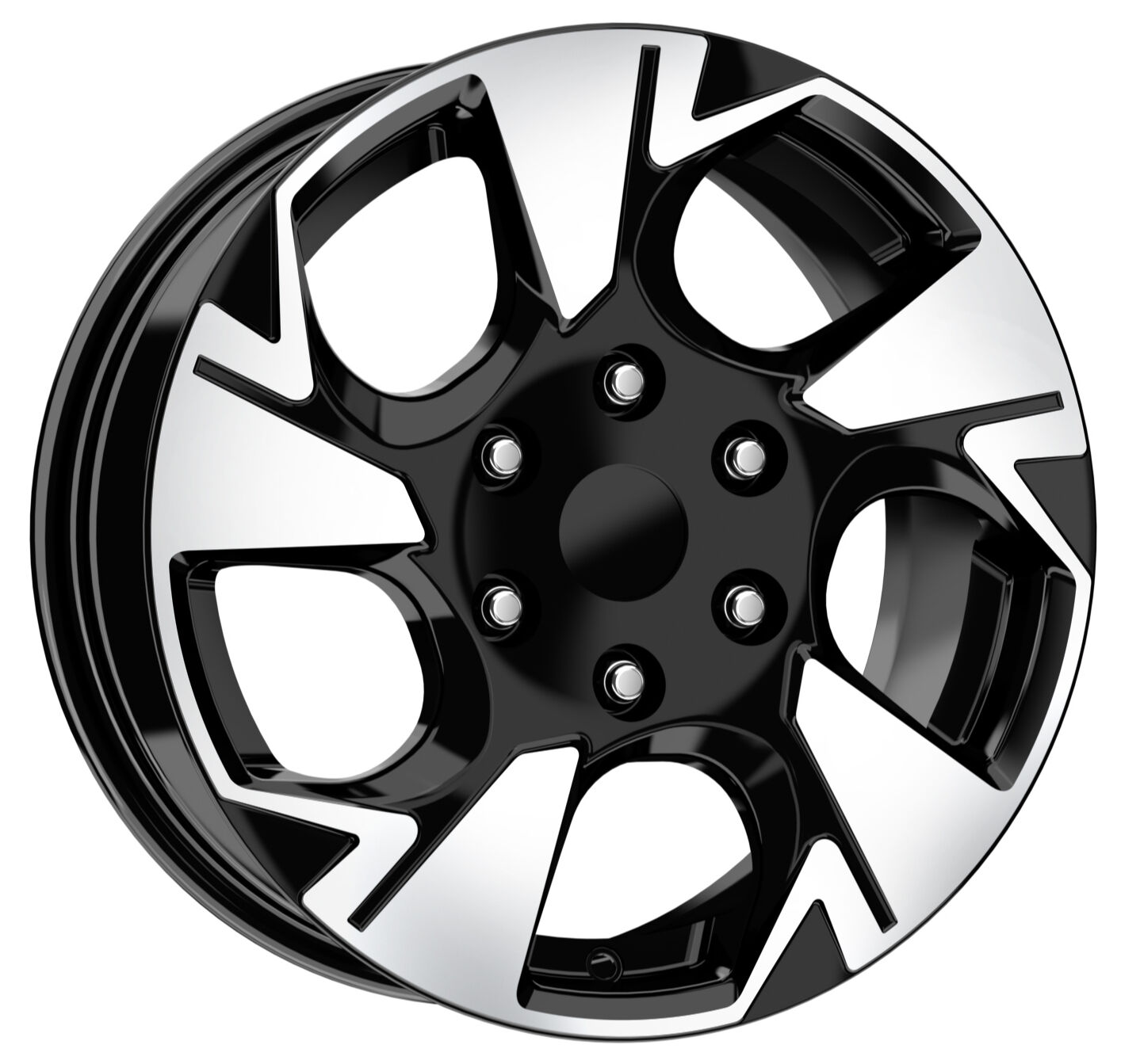 DY 1876 16X6.5 6X130 ET+50  Black/Diomand