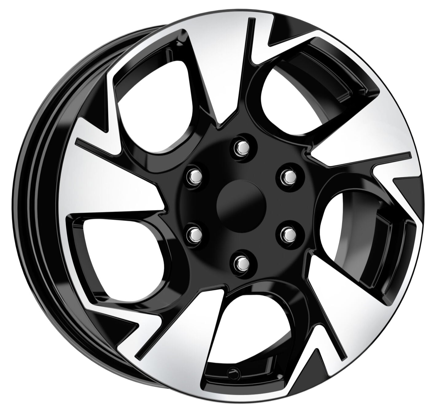 DY 1876 16X6.5 6X130 ET+50 Black/Diomand