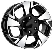 DY 1876 16X6.5 6X130 ET+50 Black/Diomand