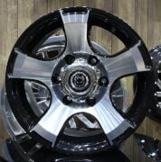 Black Wolf 366 16X8.0 6X139.7 ET+25 Black Polished