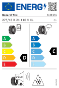 General 275/45R21 110V XL Grabber AT3