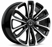 Black Wolf 555 18X8.0 6X130 ET+46 Black/Full Machined