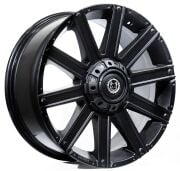 Black Wolf 108 20X9.0 5X130 ET+40 Matte Black