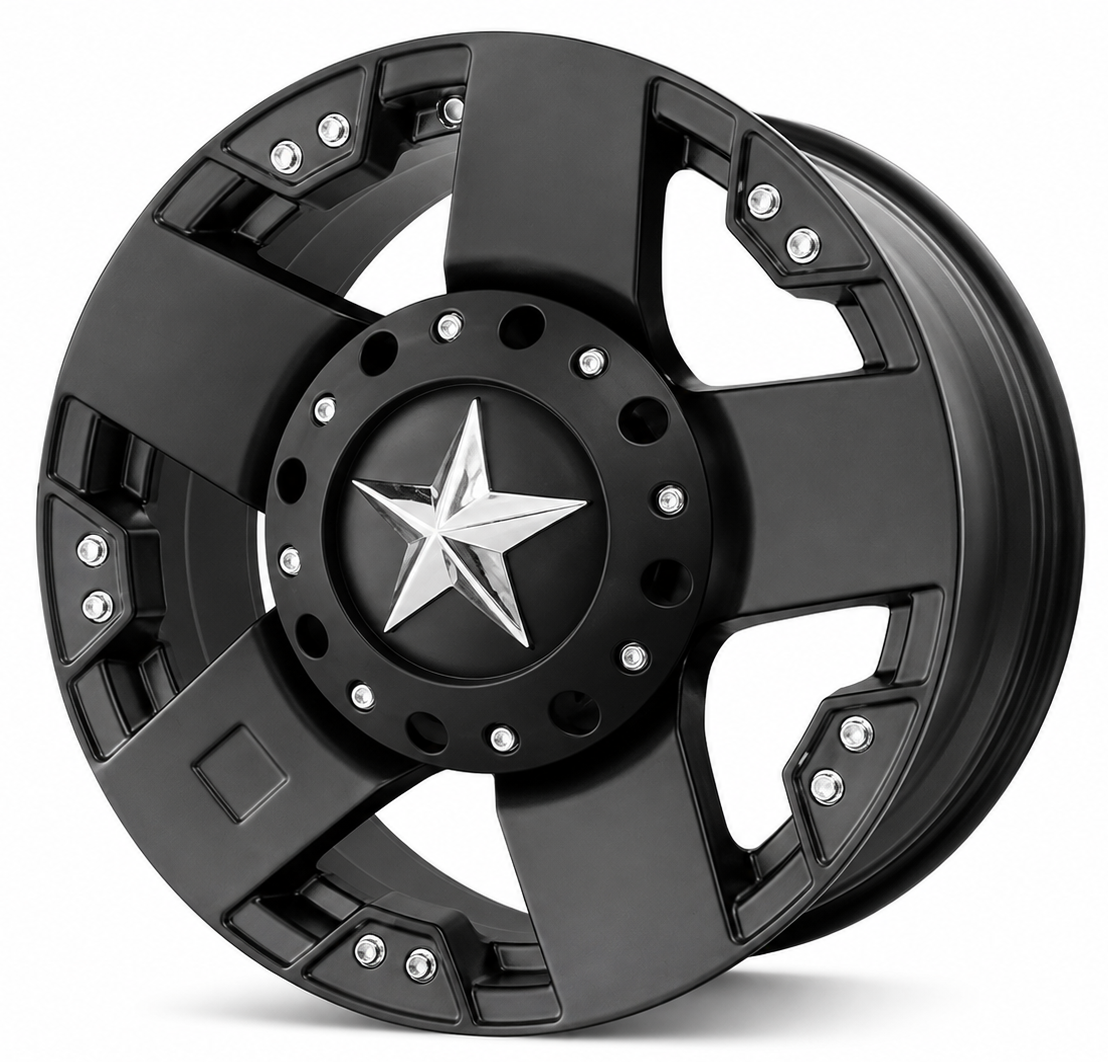 KMC Rockstar 16X8.0 6X139.7 ET-15 Matte Black