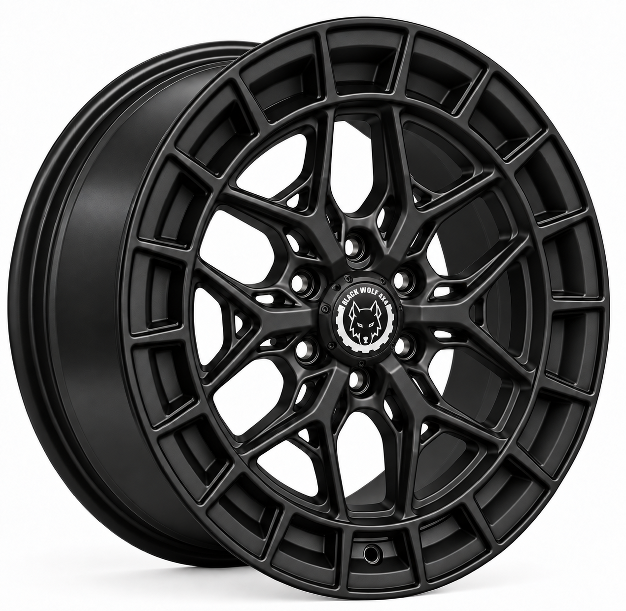 Black Wolf 1209 20X9.0 6X139.7 ET+10 Matte Black
