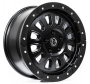 Black Wolf 571 VAN 18X8.0 5X118 ET+55 Matte Black( Kenar Korumalı)