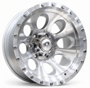 Powcan 5187 16X10 6X139.7 ET-44 Silver Full Machined