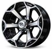 Powcan 321 16X8.0 6X139.7 ET5 Black Machined
