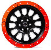 Black Wolf 571 18X9.0 5X127 ET0 MB/RED