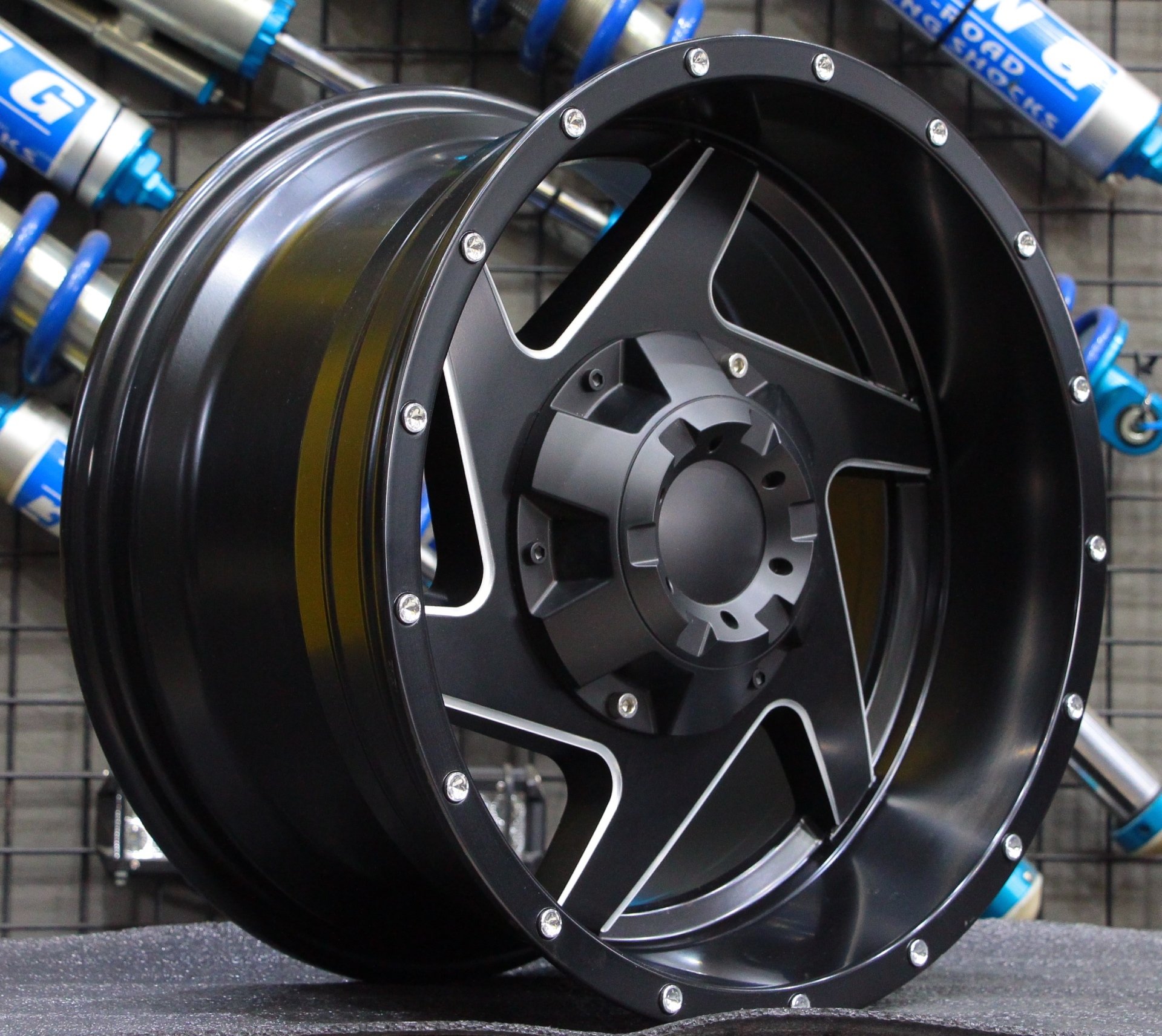 GT Wheels 6052 17X9.0 6X139.7 ET -12 Matt Black