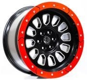 Black Wolf 571 18X9.0  6X139.7  ET0 MB/RED