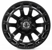 Black Wolf 744 17X9.0 5X120 ET+5 Matte Black