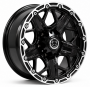 Powcan 3812 16X8.0 6X139.7 ET0 Black / LG