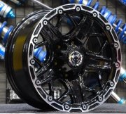 Powcan 3812 16X8.0 6X139.7 ET0 Black / LG