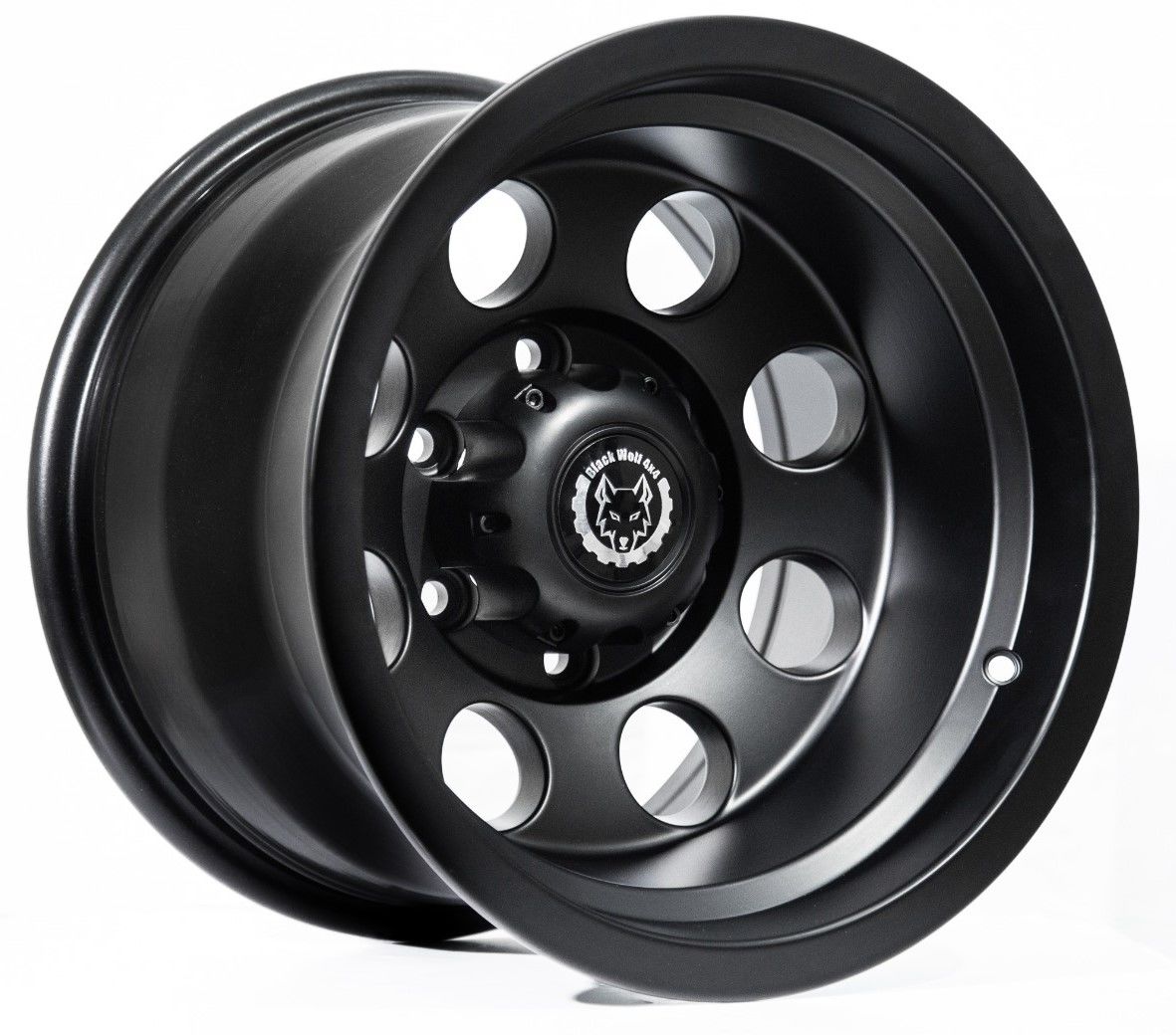 Black Wolf 157 15X10 5X127 ET-44 Matte Black