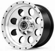 Black Wolf 644 16X8.0 5X139.7 ET-15 Polished