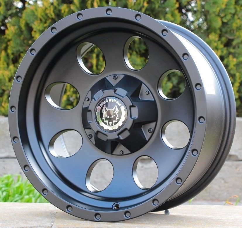 Black Wolf 644 16X8.0  5X139.7  ET-15 Matte Black