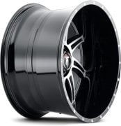 American Truxx Vortex AT-162 22X12 6X139.7 ET-44 MM Black Machined