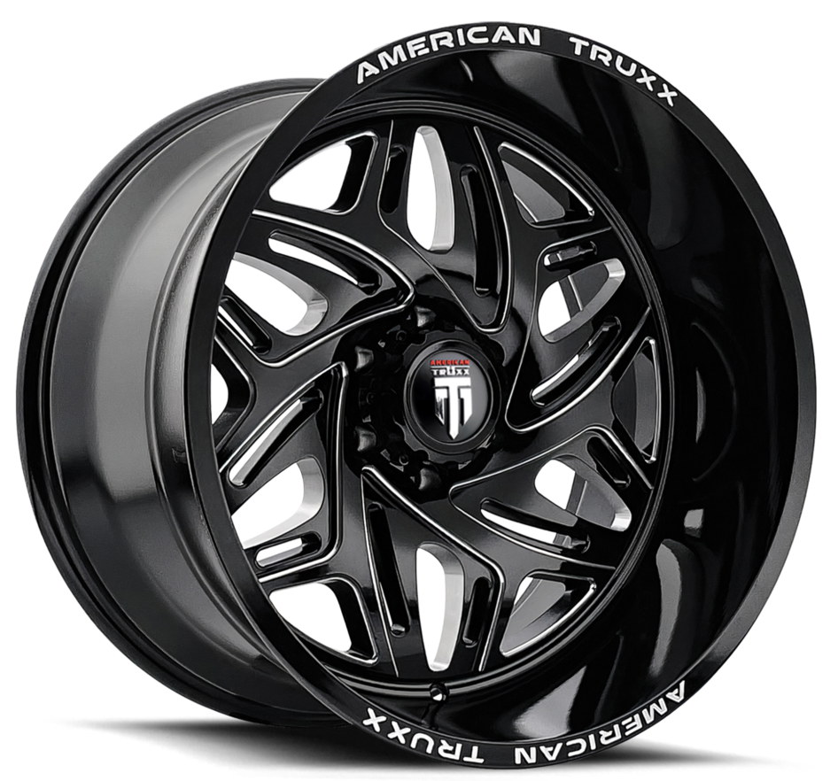 American Truxx Euphoria AT-1914 22X12 6X139.7 ET-44 Black Milled