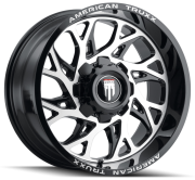 American  Truxx Destiny AT-1913  22X12 6X139.7  ET-44 Black Miachined