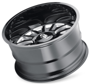 Cali Summit 9110 22X12 6X139.7 ET-51 MM Gloss Black Milled Spokes