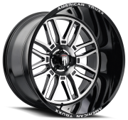 American Truxx Restless AT-1915 24X14 6X139.7 ET-76 Black Machined