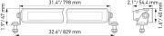 HELLA BLACK MAGİC 358 176-321 LED SLİM  LİGHTBAR  40˝