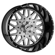 XFX-307  20X12 6X139.7 ET-44 GLOSS BLACK BRUSHED
