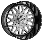 XFX-307 FLOW 20X12 6X139.7 ET-44 GLOSS BLACK BRUSHED